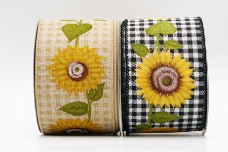 Fairy-tale Lavender And Sunflowers Ribbon_KF7561